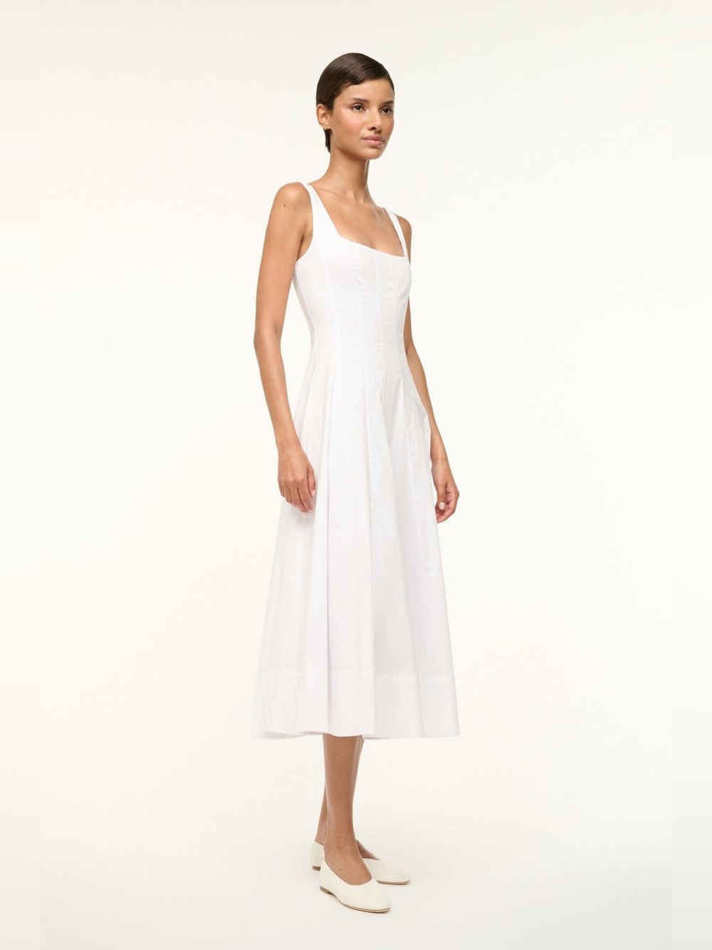 STAUD Wells Midi Dress